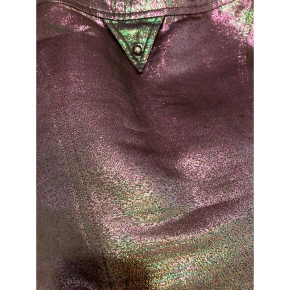 Opening Ceremony Metallic Purple Skirt sz 0 - Picture 4 of 7